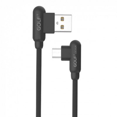 Шнур для зарядки Micro USB - USB GOLF GC-45 кабель 2,4A Чёрный