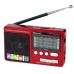 Радио Golon RX-2277 + Power Bank, mp3, USB, фонарь Красный