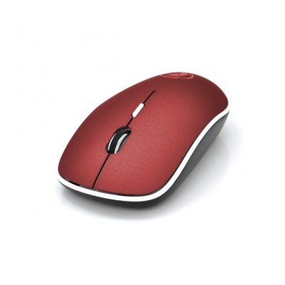 Беспроводная мышь мышка тихая плоская 1600dpi iMice G-1600 Красная