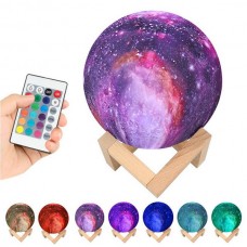 Настольный ночник светильник луна Magic 3D COLOR Moon Light RGB с пультом