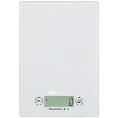 Электронные сенсорные кухонные весы на 5 кг Domotec MS-912 Белые