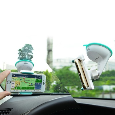 Автомобильный держатель для телефона с присоской Hoco CA5 Белый с голубым