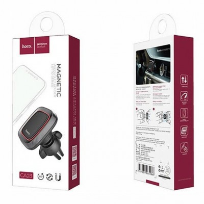 Автомобильный держатель Hoco CA23 Lotto series magnetic air outlet holder на дефлектор Чёрный