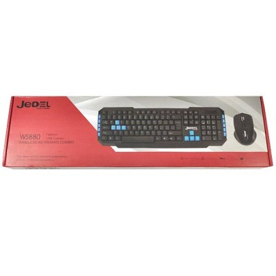 Беспроводной комплект клавиатуры и мышки Jedel WS 880