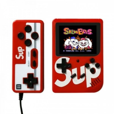 Игровая консоль приставка с дополнительным джойстиком dendy SEGA 400 игр 8 Bit SUP Game Красный